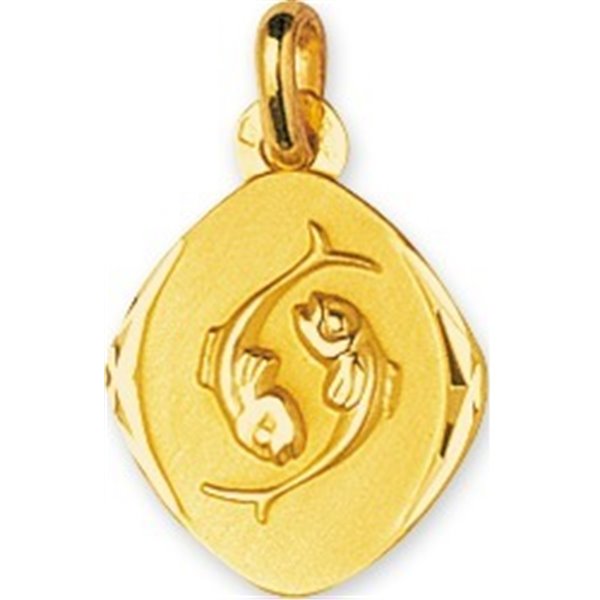 Médaille Poisson Or Jaune 375