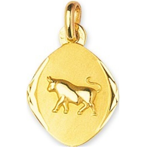 Médaille taureau Or Jaune 375