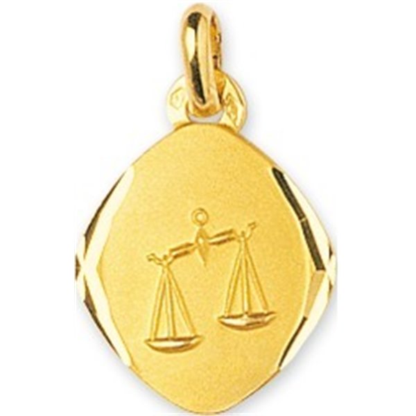 Médaille balance Or Jaune 375