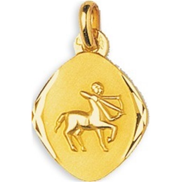 Pendentif zodiaque Sagittaire Or Jaune 375