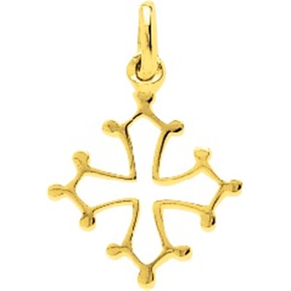 Pendentif croix Or Jaune 375