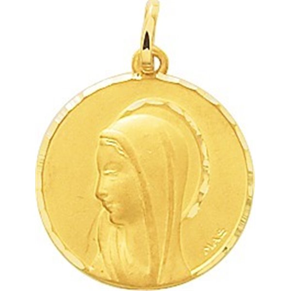 Médaille vierge Or Jaune 375