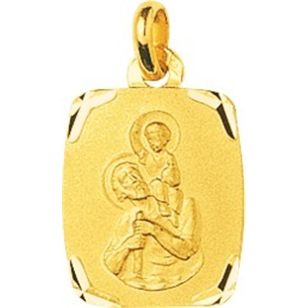 Médaille Saint Christophe Or Jaune 375