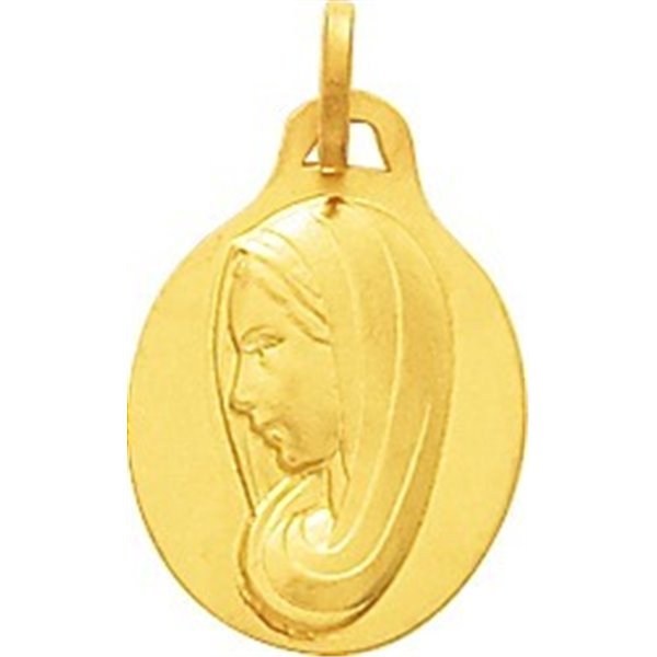 Médaille vierge Or Jaune 375