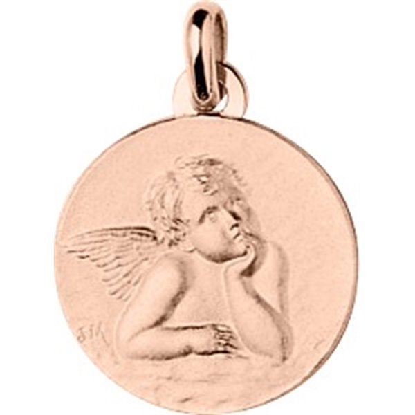 Médaille ange Or Rose 750