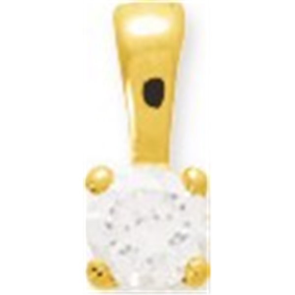 Pendentif oxyde(s) de zirconium Or Jaune 375