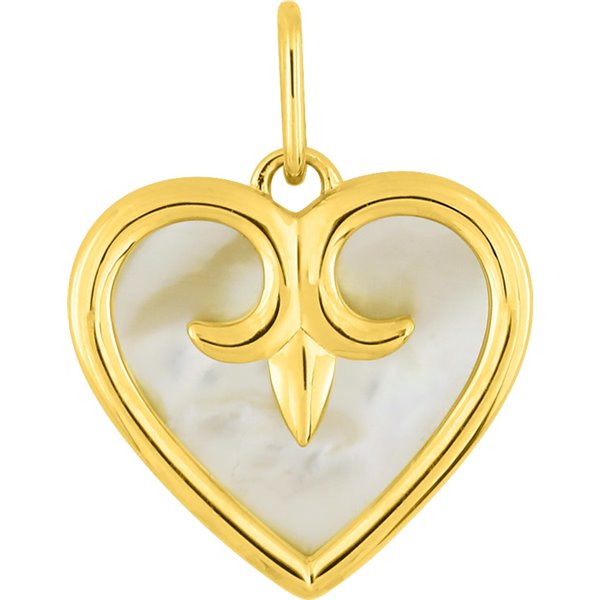 Pendentif nacre Or Jaune 375