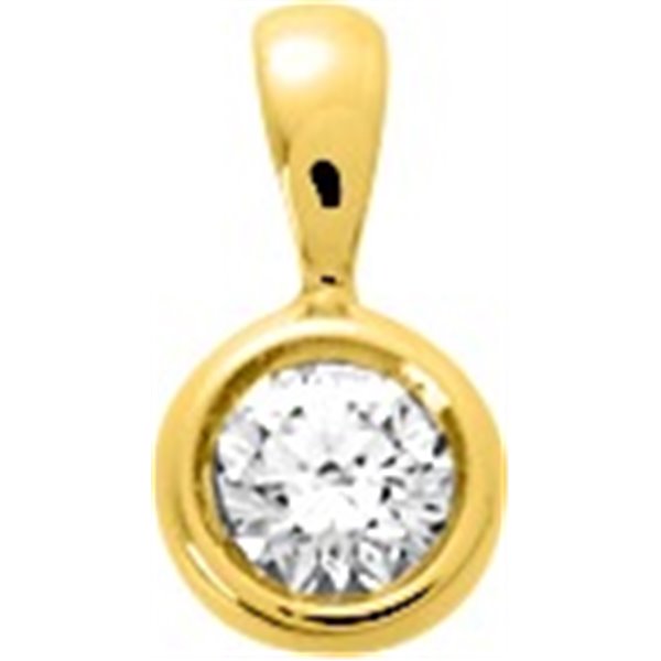 Pendentif oxyde(s) de zirconium Or Jaune 750