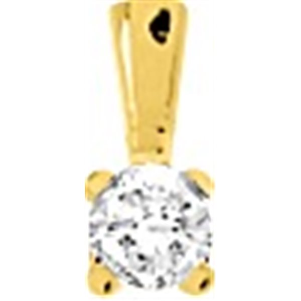 Pendentif oxyde(s) de zirconium Or Jaune 750