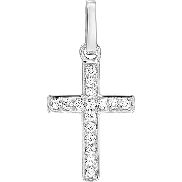 Pendentif diamant 0.06ct Or Blanc 750