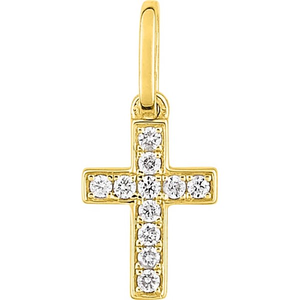 Pendentif diamant 0.06 ct Or Jaune 750