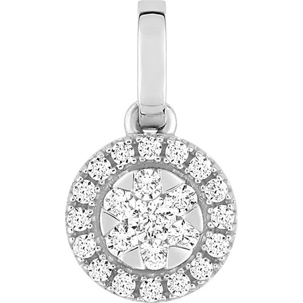 Pendentif diamant 0.20ct Or Blanc 750