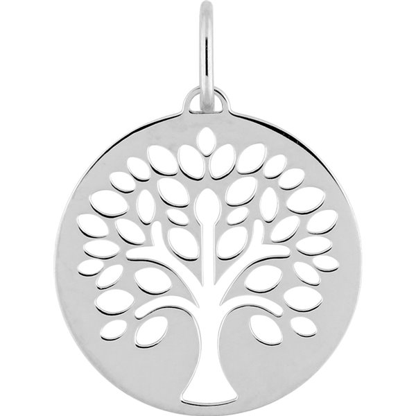 Pendentif arbre de vie Or Blanc 750