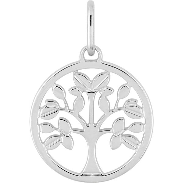 Pendentif arbre de vie Or Blanc 750