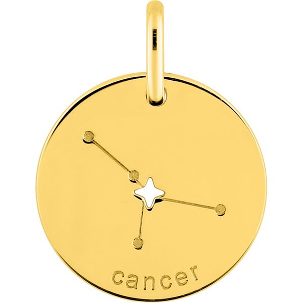 Pendentif zodiaque Cancer Or Jaune 750