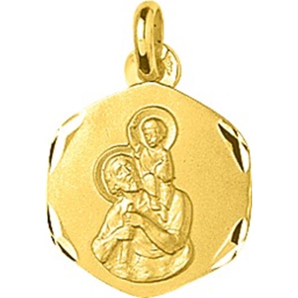 Médaille Saint Christophe Or Jaune 750