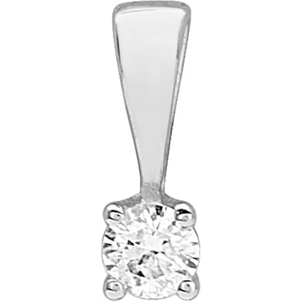 Pendentif diamant 0.04ct Or Blanc 750