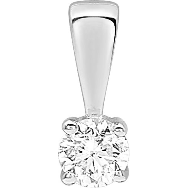 Pendentif diamant 0.10ct Or Blanc 750