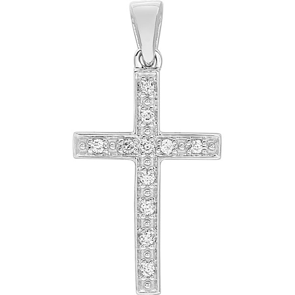 Pendentif croix diamant 0.05ct