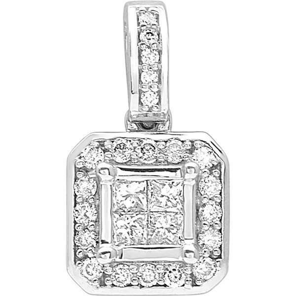 Pendentif diamant 0.25ct Or Blanc 750