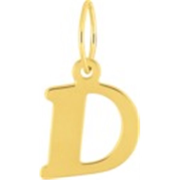 Pendentif lettre D Or Jaune 750