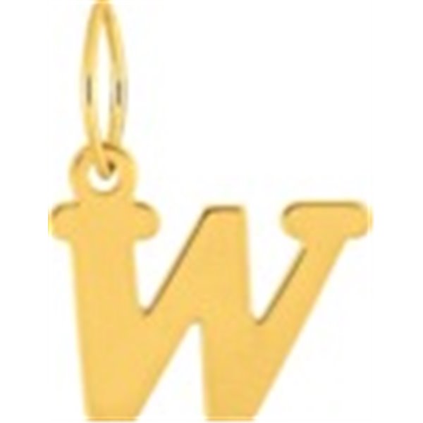 Pendentif lettre W Or Jaune 750