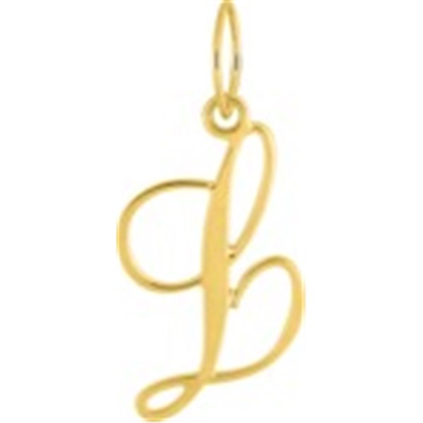 Pendentif lettre L Or Jaune 750