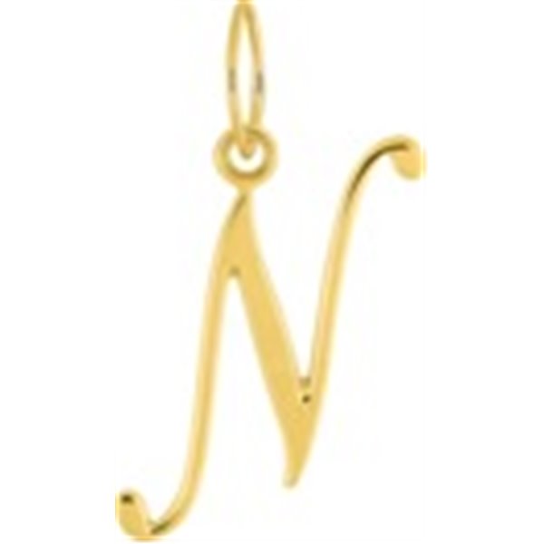 Pendentif lettre N Or Jaune 750