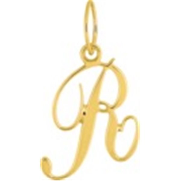 Pendentif lettre R Or Jaune 750