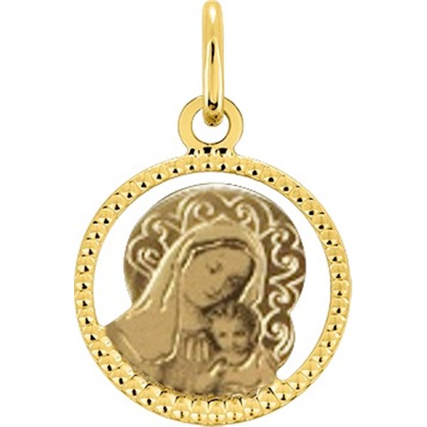 Médaille vierge Or Jaune 750