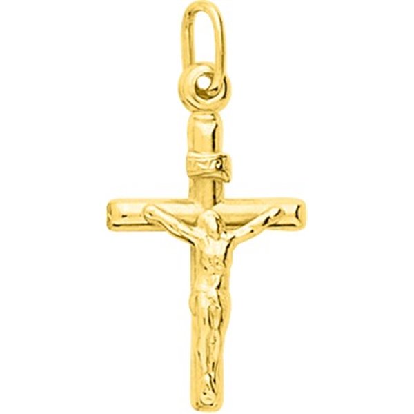 Pendentif croix Christ Or Jaune 750