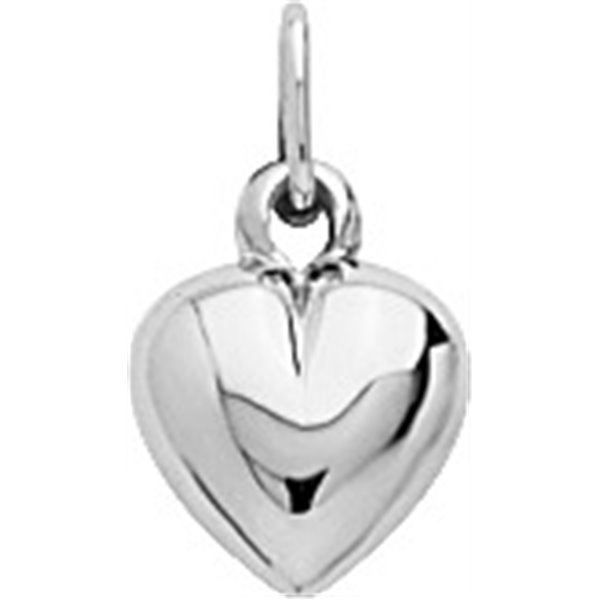 Pendentif coeur Or Blanc 750