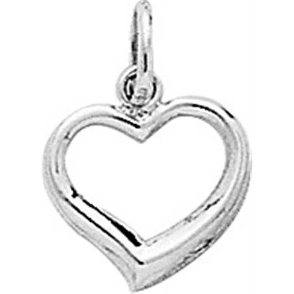 Pendentif coeur Or Blanc 750