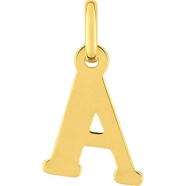 Pendentif lettre A Or Jaune 750