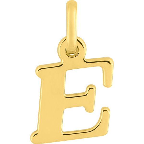 Pendentif lettre E Or Jaune 750