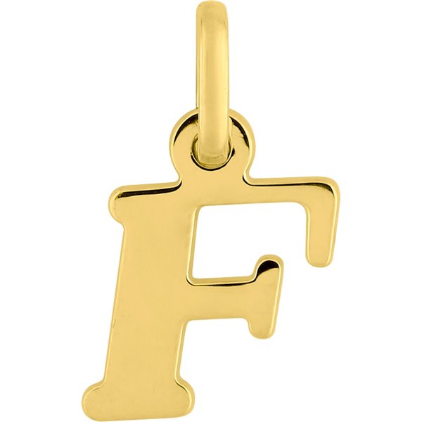 Pendentif lettre F Or Jaune 750