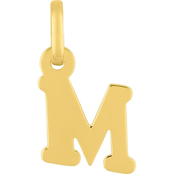 Pendentif lettre M Or Jaune 750