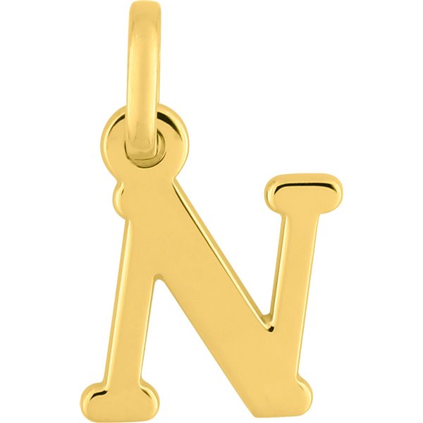 Pendentif lettre N Or Jaune 750