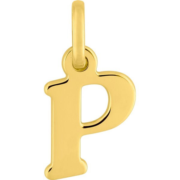 Pendentif lettre P Or Jaune 750