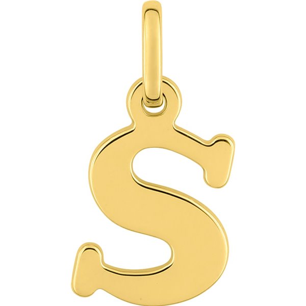 Pendentif lettre S Or Jaune 750