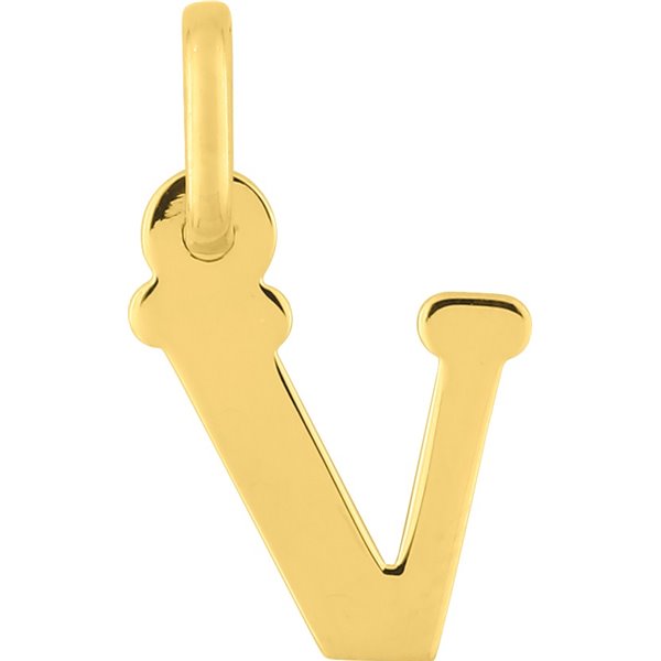 Pendentif lettre V Or Jaune 750