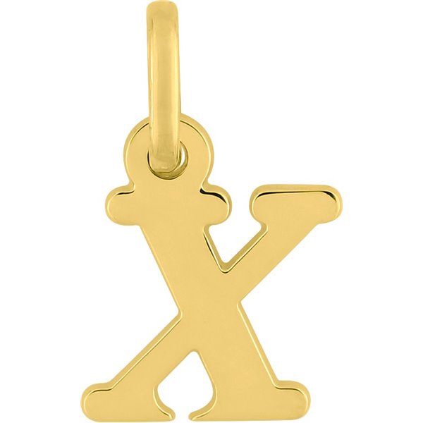 Pendentif lettre X Or Jaune 750