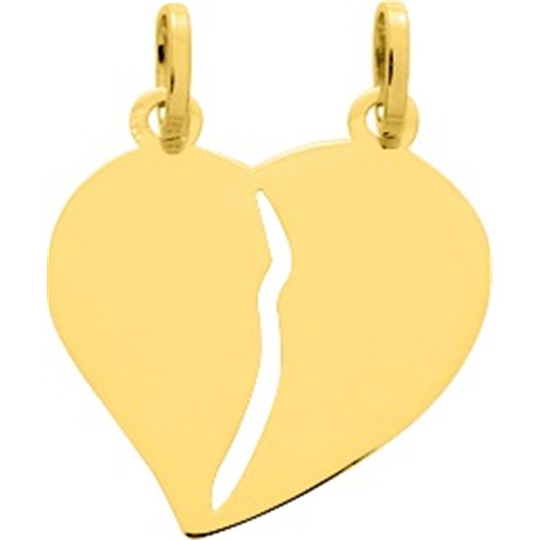 Pendentif coeur sécable Or Jaune 750