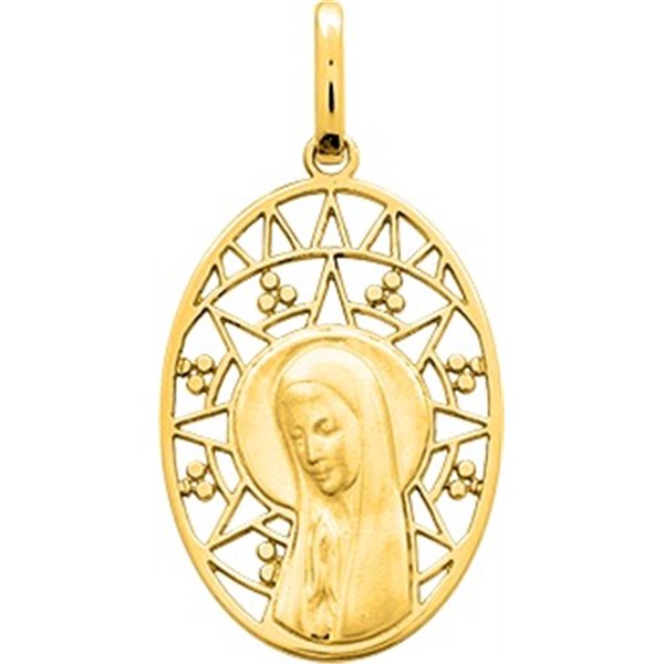 Médaille vierge Or Jaune 750