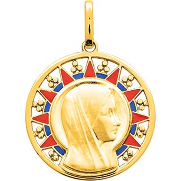 Médaille vierge Or Jaune 750