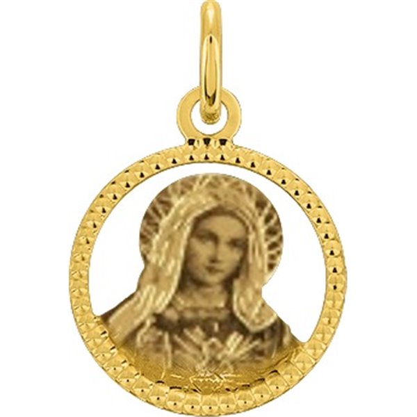 Médaille vierge Or Jaune 750