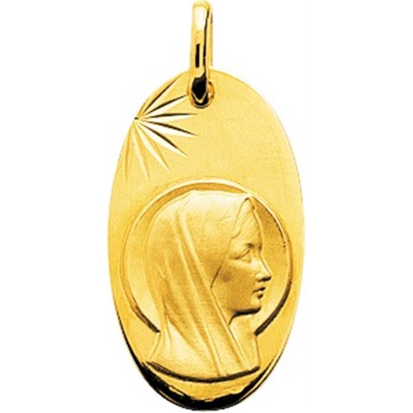 Médaille vierge Or Jaune 750