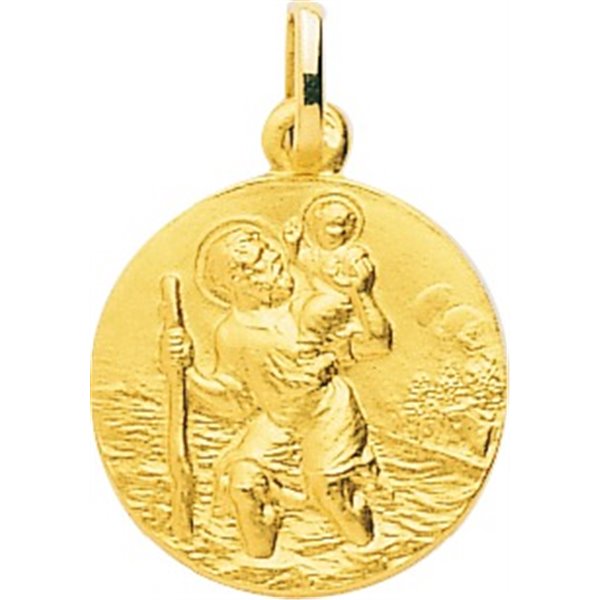 Médaille Saint Christophe Or Jaune 750
