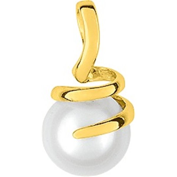 Pendentif perle de culture d'eau douce Or Jaune 750