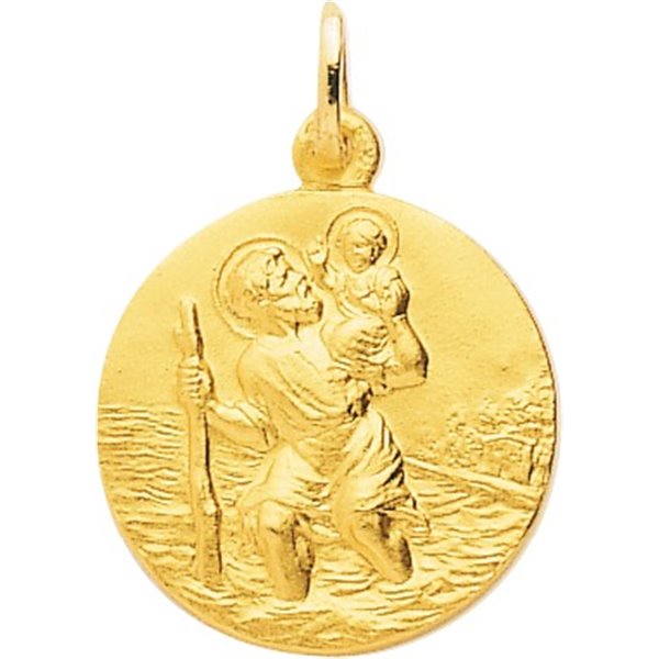 Médaille Saint Christophe Or Jaune 750